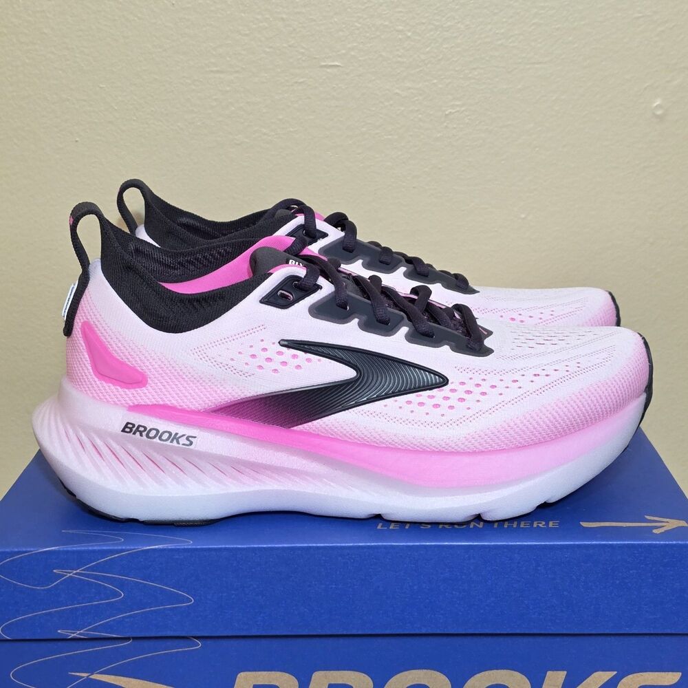 Brooks Glycerin 23 White Phantom Cyber Pink 120465 1B 111 Running Women's 7.5